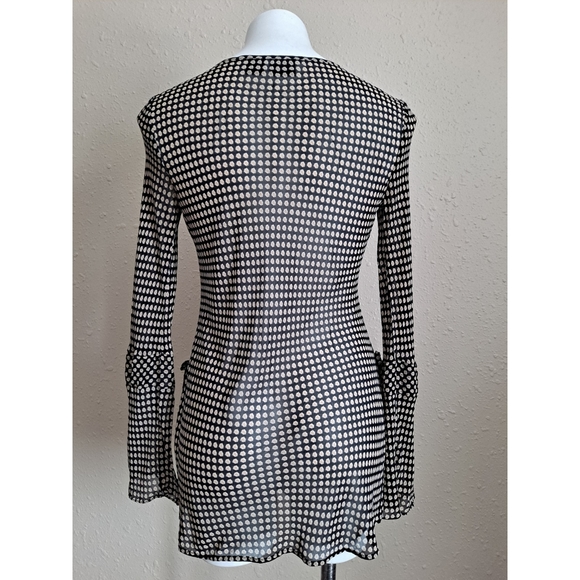 INC Bell Sleeve Silk Tunic Blouse - Picture 5 of 7